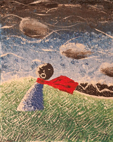 Hermit acrylic surreal l.bertrand