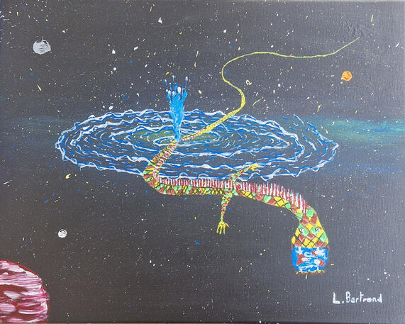 Curse of the world eater acrylic surreal l.bertrand