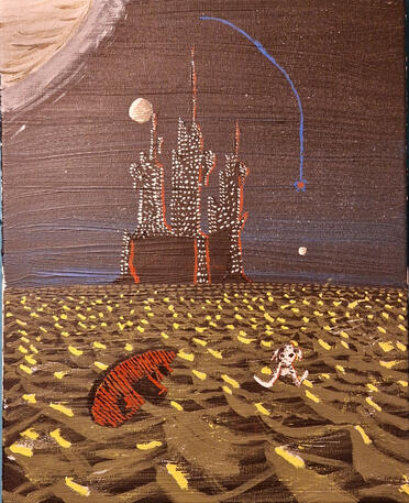 Civilisation 2 acrylic surreal l.bertrand